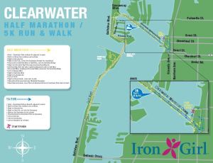 2014 Clearwater Half Marathon Course Map
