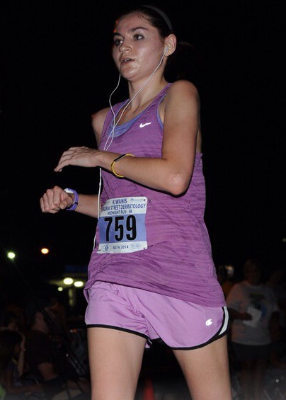 Not the most flattering race picture but as you can tell it was a HOT run!