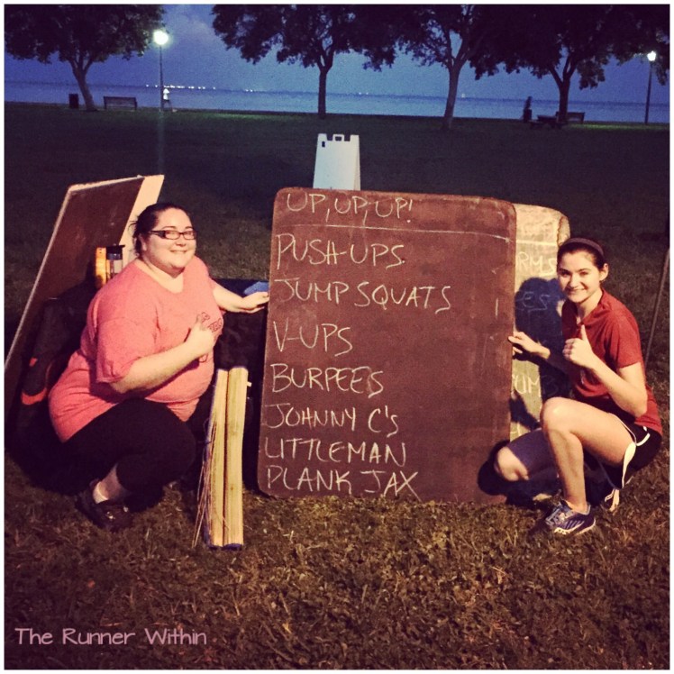 Court and I at our first workout with CG!